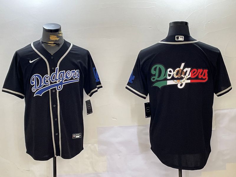 Men Los Angeles Dodgers Blank Black Game 2024 Nike MLB Jersey style 11202